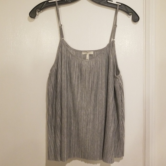 💕JOIE💕 Madelief Pleated Gray Camisole Tank Top - Picture 1 of 6